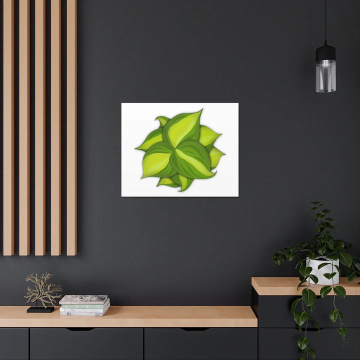 Philodendron Brasil Canvas - Botanical Canvas Art Print With Matte Finish & Durable Hanging - Laura Christine Photography & Design