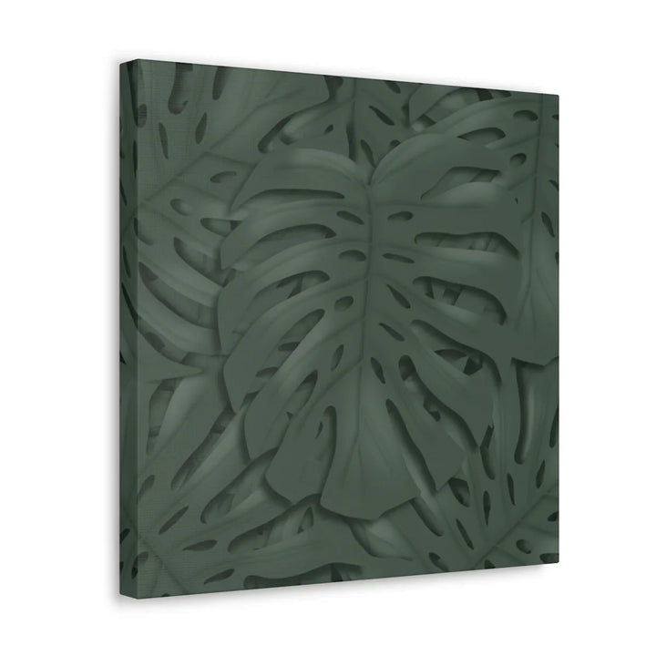 Monstera Canvas Art | Tropical Leaf Canvas Art Print - Matte Finish & Durable Cotton