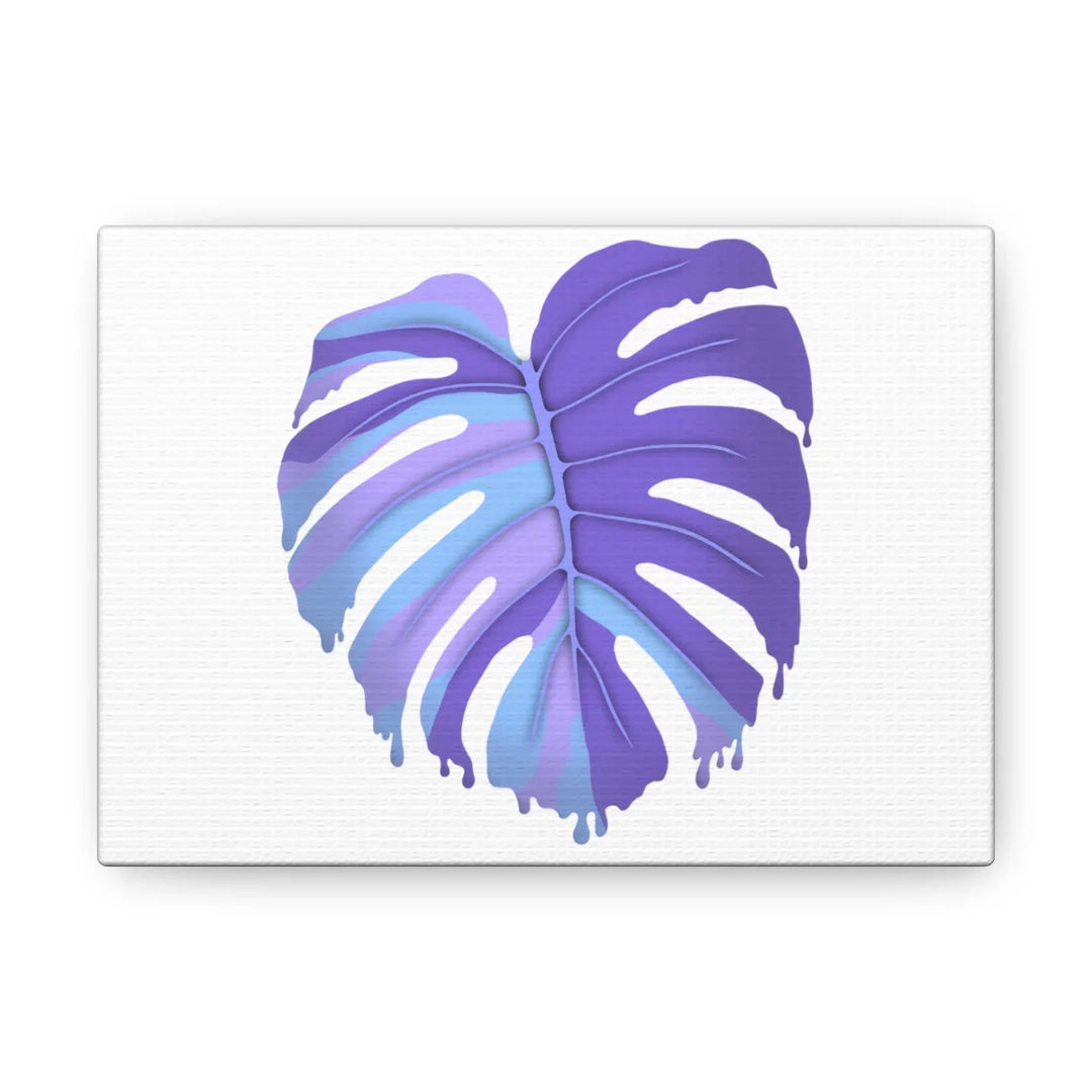 Purple Monstera Canvas - Modern Canvas Art Print | Botanical Wall Decor - Laura Christine Photography & Design
