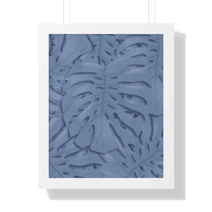 Slate Blue Monstera Framed Print, Poster, Laura Christine Photography & Design, Framed, Home & Living, Indoor, Paper, Posters, Laura Christine Photography & Design, laurachristinedesign.com