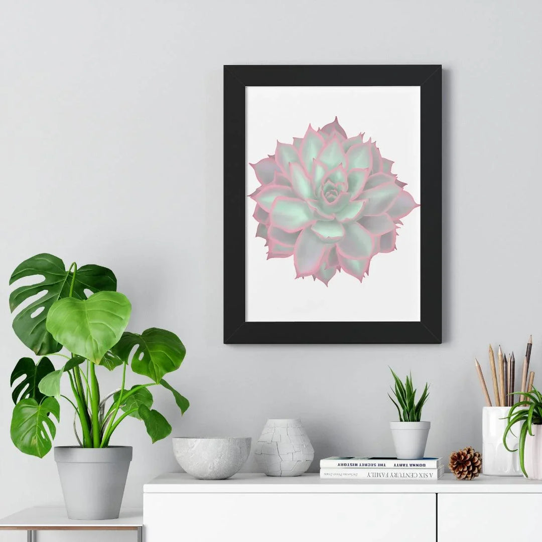 Echeveria Violet Queen Succulent Framed Print, Poster, Laura Christine Photography & Design, Framed, Home & Living, Indoor, Paper, Posters, Laura Christine Photography & Design, laurachristinedesign.com