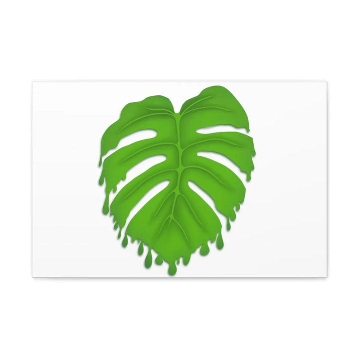 Melting Monstera Canvas | Large Botanical Canvas Art Print With Matte Finish