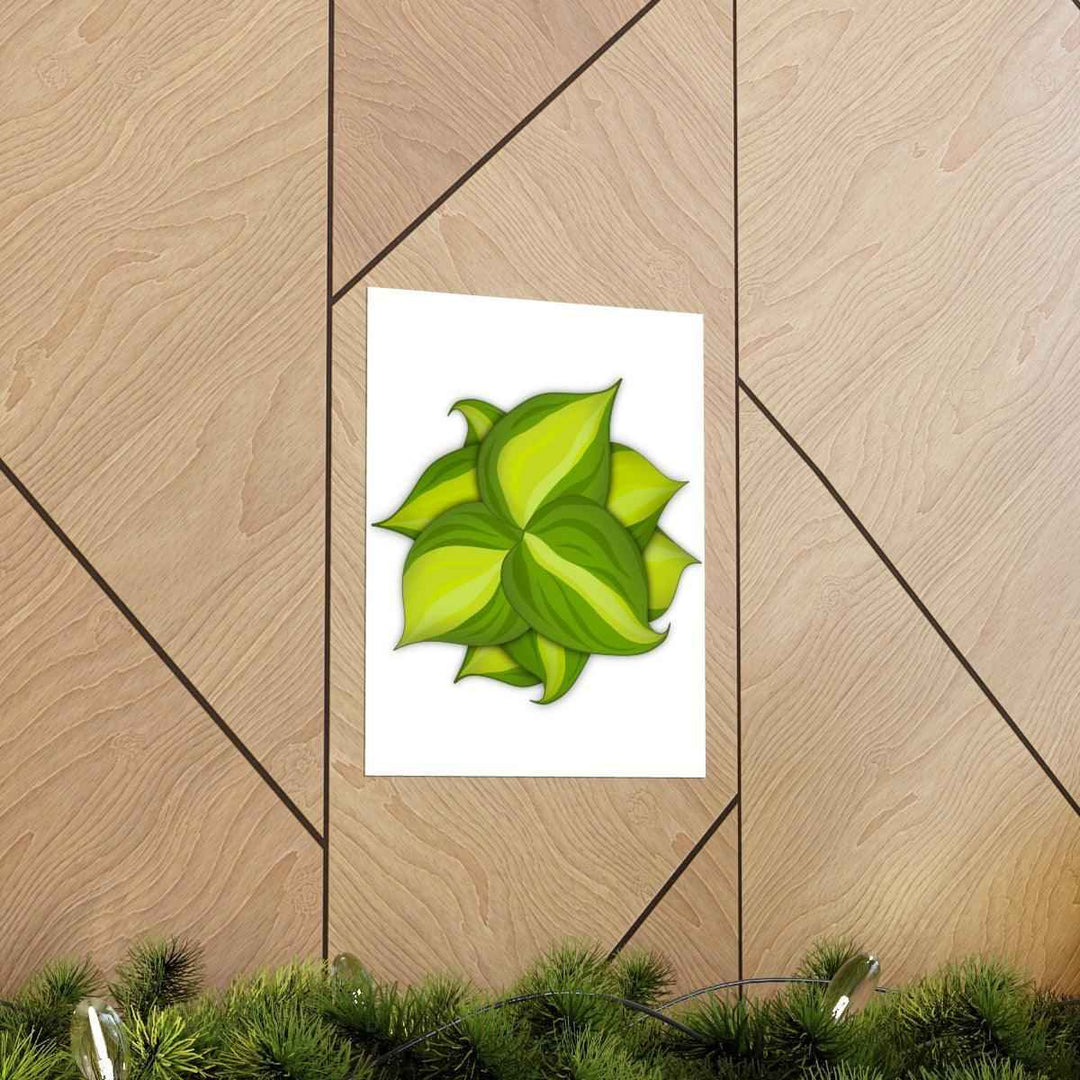 Philodendron Brasil Print – Botanical Wall Art on Museum Grade Paper Poster Unframed