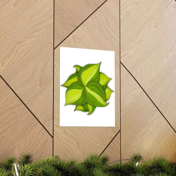 Philodendron Brasil Print – Botanical Wall Art on Museum Grade Paper Poster Unframed