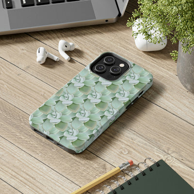 Pachyveria Haagei Succulent Pattern Phone Case, Phone Case, Printify, Accessories, Glossy, iPhone Cases, Matte, Phone accessory, Phone Cases, Samsung Cases, Laura Christine Photography & Design, laurachristinedesign.com