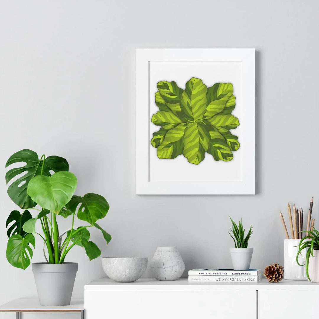 Calathea Yellow Fusion Framed Print, Poster, Laura Christine Photography & Design, Bottle, Calathea, Canvas Bag, Coffee, Drinkware, Framed, Home & Living, Indoor, Paper, Posters, Prayer Plant, Reusable, Shopping Bag, Tea, Tote Bag, Travel, Tumbler, Water, Yellow Fusion, Laura Christine Photography & Design, laurachristinedesign.com