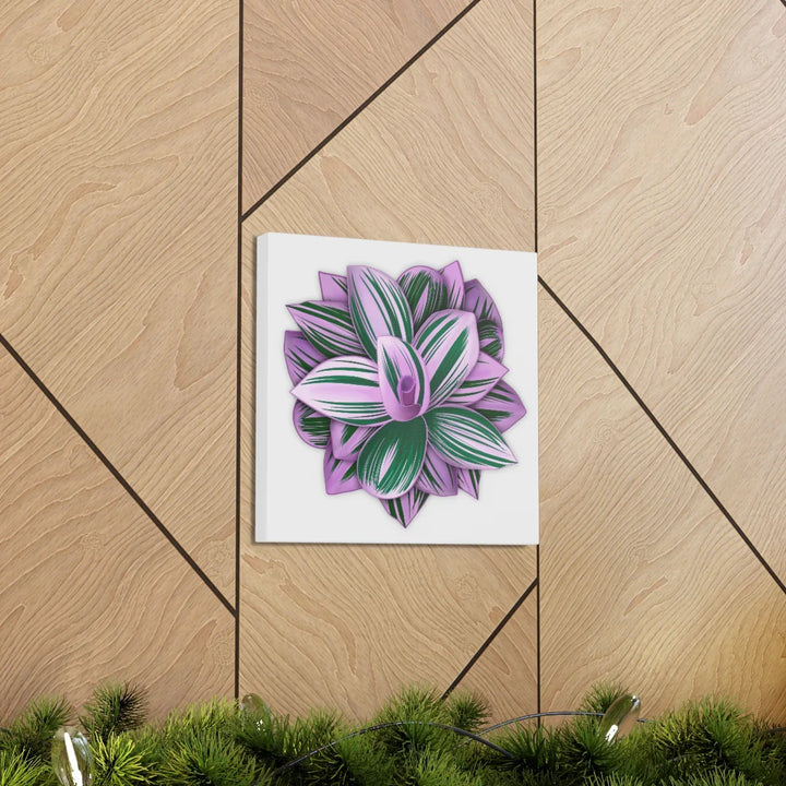 Tradescantia Nanouk Canvas – Botanical Canvas Art Print | Matte Finish Wall Decor - Laura Christine Photography & Design
