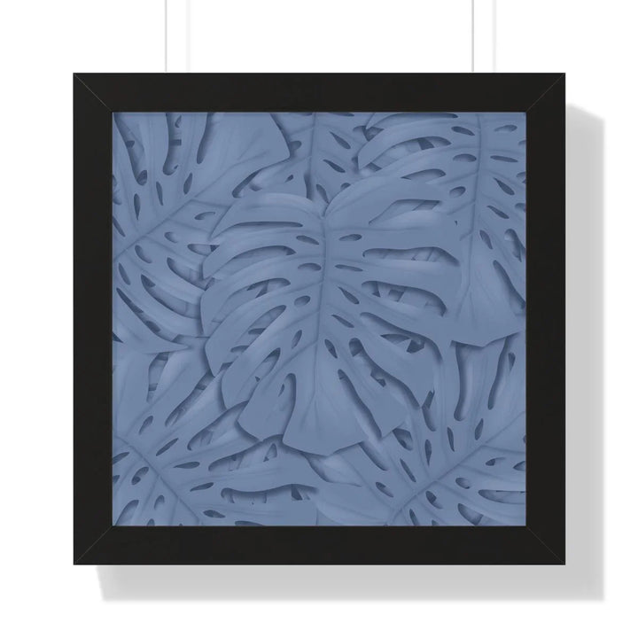 Slate Blue Monstera Framed Print, Poster, Laura Christine Photography & Design, Framed, Home & Living, Indoor, Paper, Posters, Laura Christine Photography & Design, laurachristinedesign.com