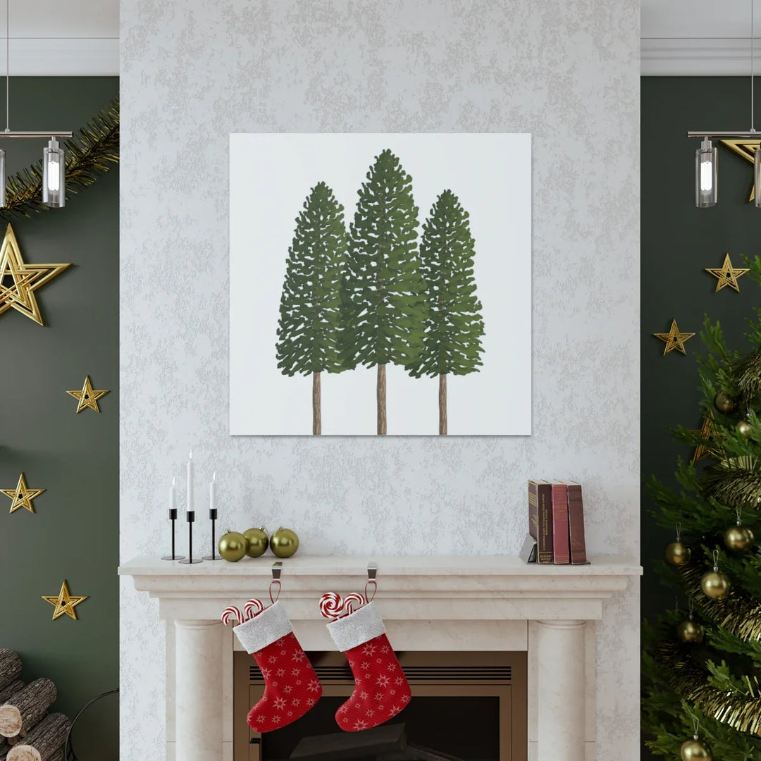 Ponderosa Pine Canvas - Large Stretched Cotton Canvas Art Print With Matte Finish