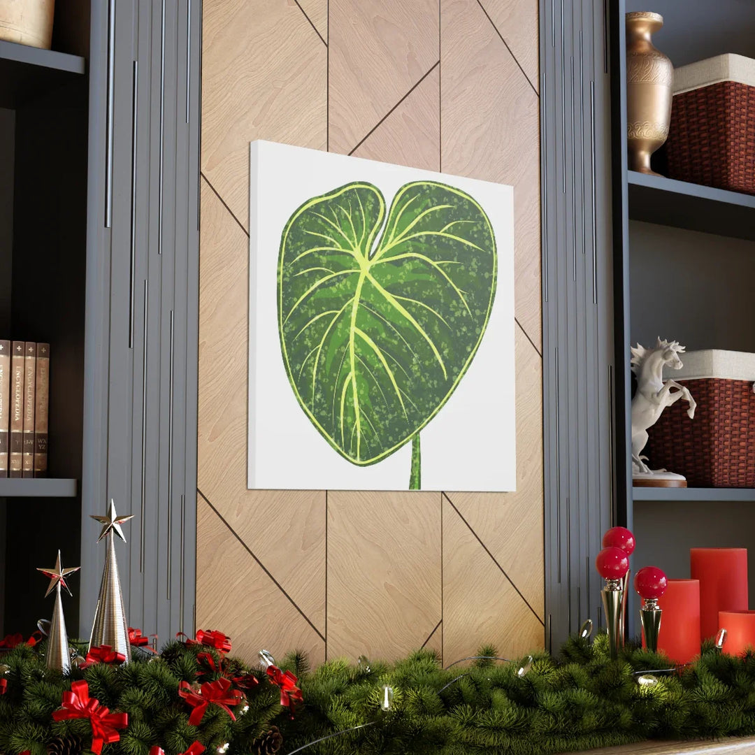 Philodendron Gloriosum Canvas - Stretched Canvas Art Print | Matte Indoor Wall Art - Laura Christine Photography & Design