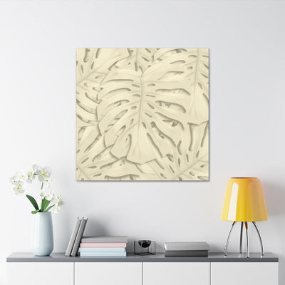 Soft Beige Monstera Canvas, Canvas, Laura Christine Photography & Design, Art & Wall Decor, Canvas, Hanging Hardware, Home & Living, Indoor, Laura Christine Photography & Design, laurachristinedesign.com