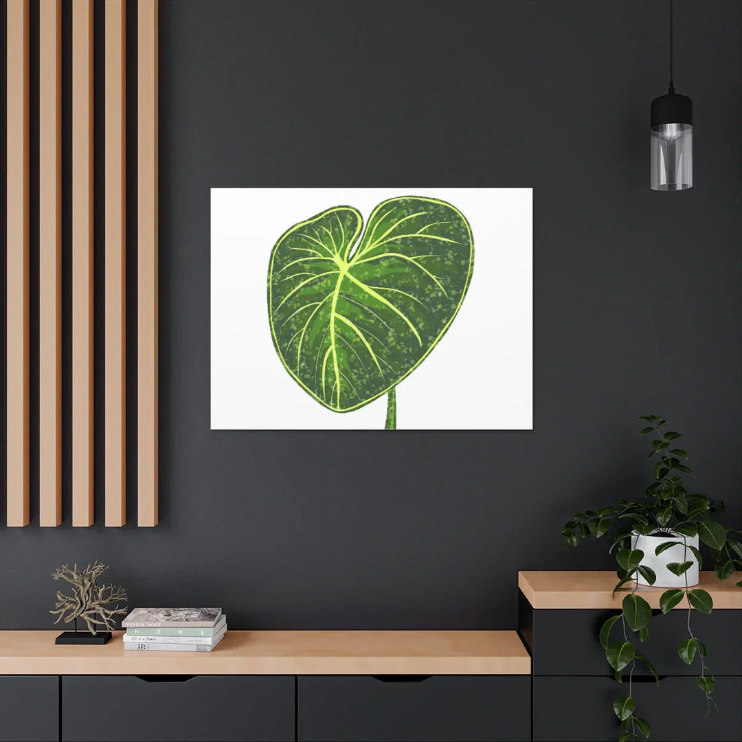 Philodendron Gloriosum Canvas - Stretched Canvas Art Print | Matte Indoor Wall Art - Laura Christine Photography & Design