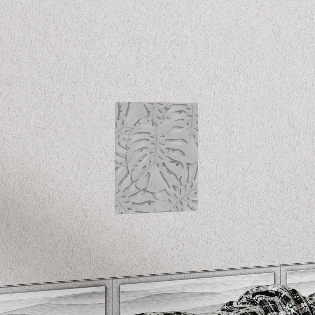 Soft Gray Monstera Print, Poster, Laura Christine Photography & Design, Back to School, Home & Living, Indoor, Matte, Paper, Posters, Valentine's Day promotion, Laura Christine Photography & Design, laurachristinedesign.com