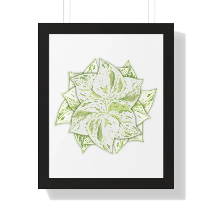 Snow Queen Pothos Framed Print, Poster, Laura Christine Photography & Design, Framed, Home & Living, Indoor, Paper, Posters, Laura Christine Photography & Design, laurachristinedesign.com
