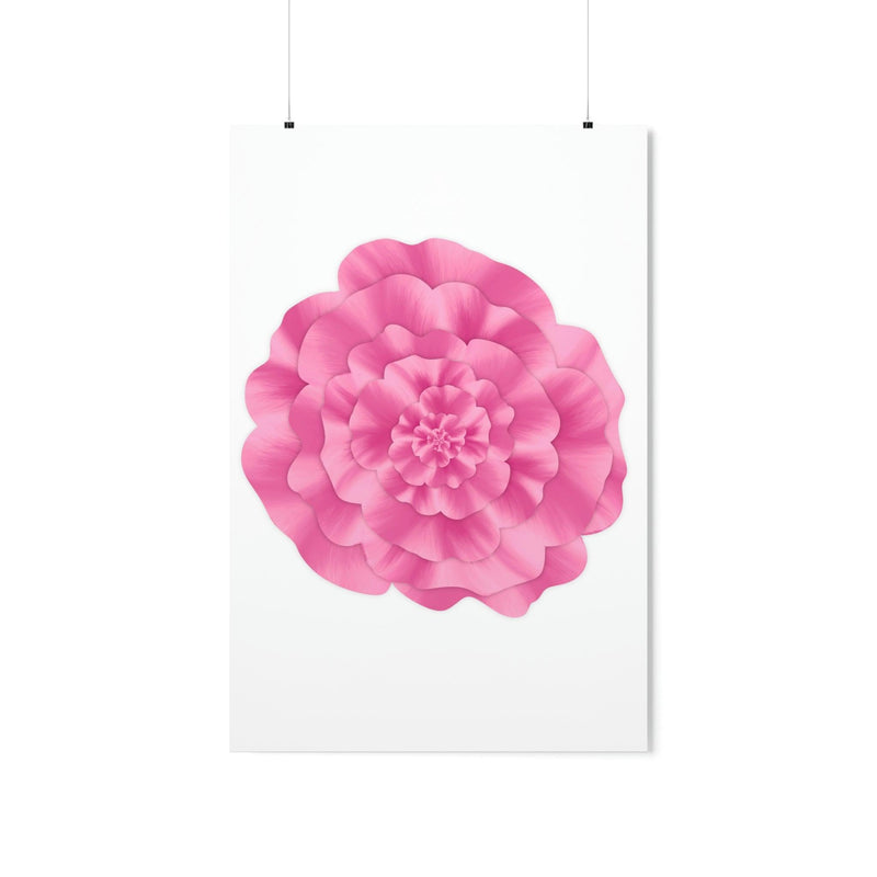 Abstract Peony Flower Print, Poster, Printify, Back to School, Home & Living, Indoor, Matte, Paper, Posters, Valentine&