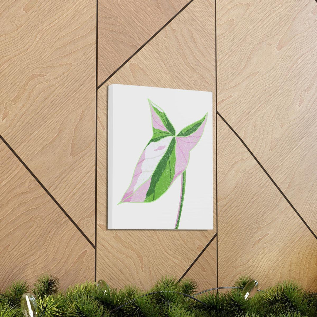 Syngonium Tricolor Canvas | Botanical Canvas Art Print With Matte Finish - Laura Christine Photography & Design