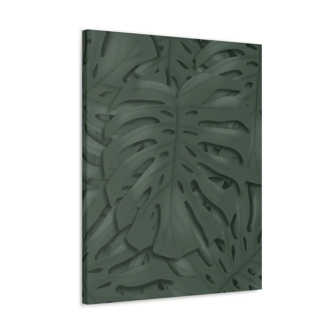 Monstera Canvas Art | Tropical Leaf Canvas Art Print - Matte Finish & Durable Cotton