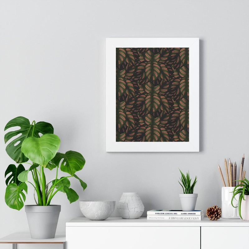 Calathea Pinstripe Framed Print, Poster, Laura Christine Photography & Design, Framed, Home & Living, Indoor, Paper, Posters, Laura Christine Photography & Design, laurachristinedesign.com