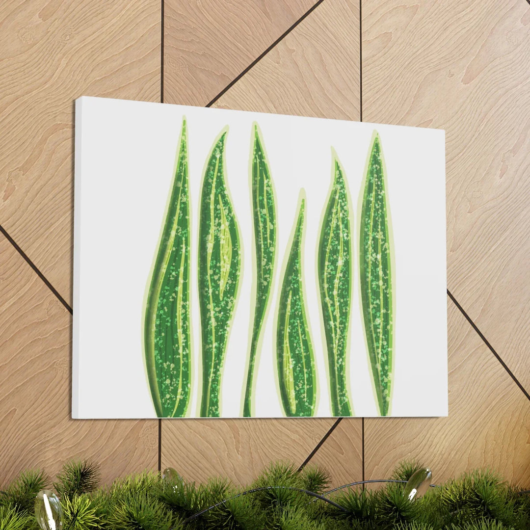 Snake Plant Canvas | Botanical Canvas Decor - Matte Finish Artwork for Living Room - Laura Christine Photography & Design
