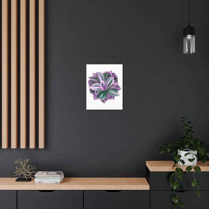 Tradescantia Nanouk Canvas – Botanical Canvas Art Print | Matte Finish Wall Decor
