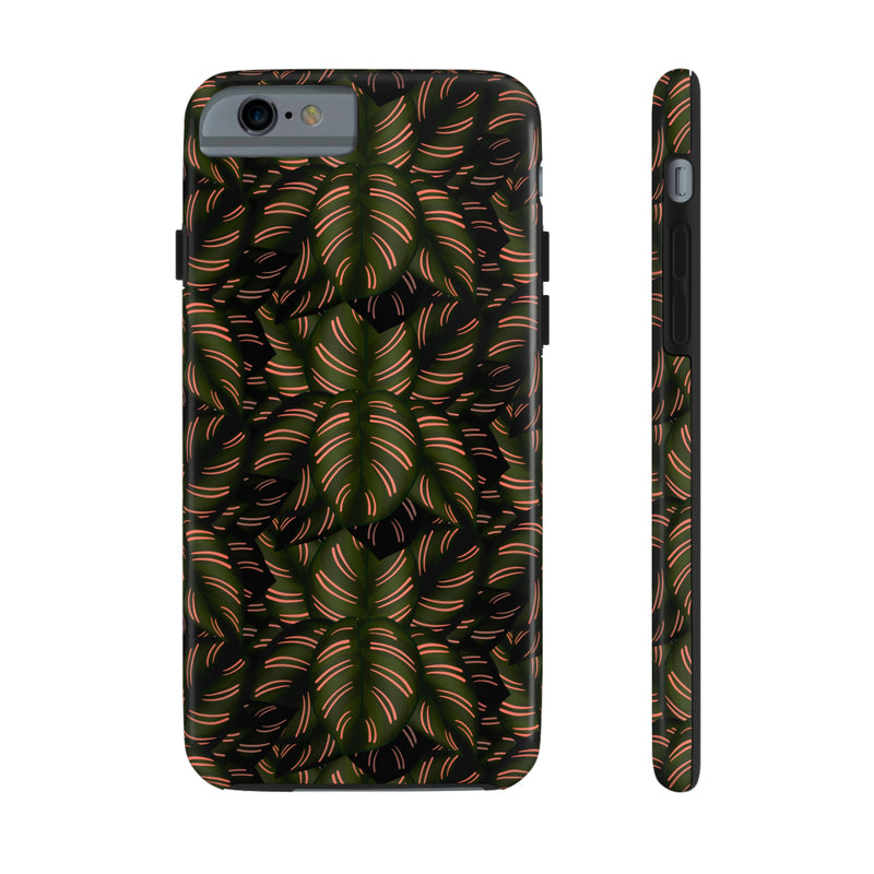 Calathea Pinstripe Phone Case, Phone Case, Printify, Accessories, Glossy, iPhone Cases, Matte, Phone accessory, Phone Cases, Samsung Cases, Laura Christine Photography & Design, laurachristinedesign.com