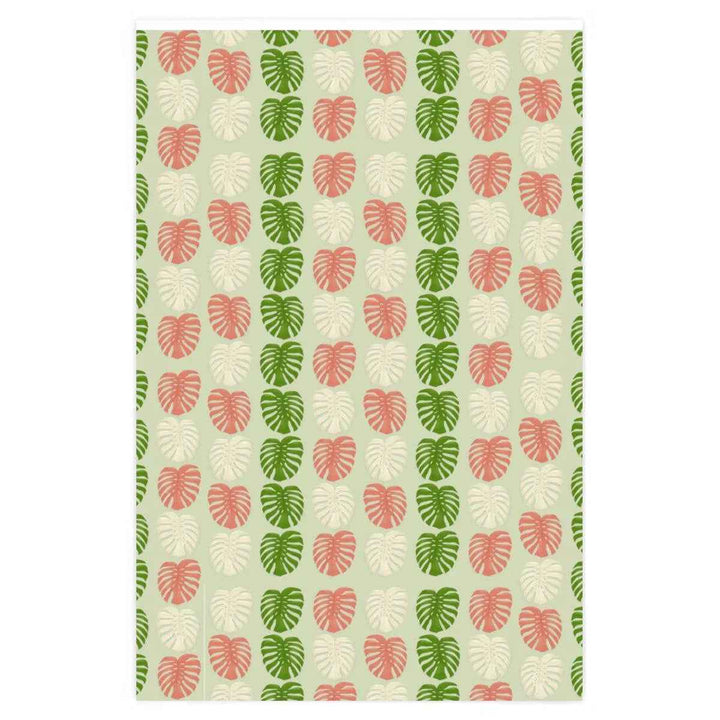 Monstera Deliciosa Wrapping Paper – Tropical Leaf Botanical Gift Wrap Sheets