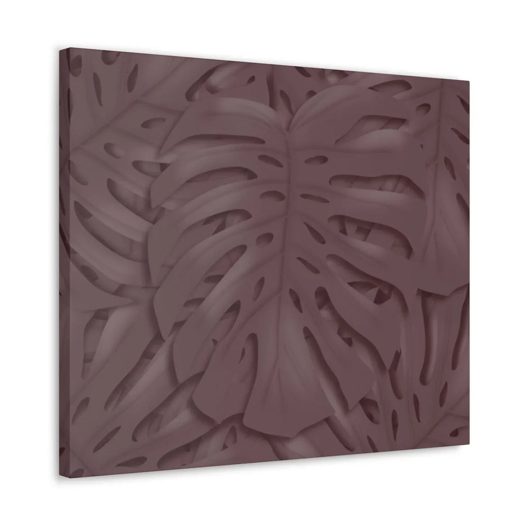Monstera Canvas Art | Durable Matte Finish Canvas Art Print with Natural Leaf Hole Decor
