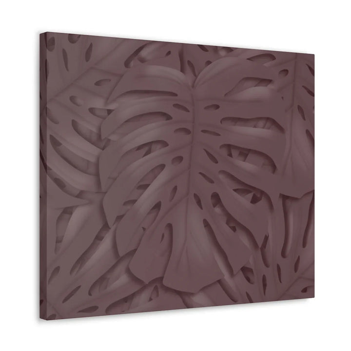 Monstera Canvas Art | Durable Matte Finish Canvas Art Print with Natural Leaf Hole Decor