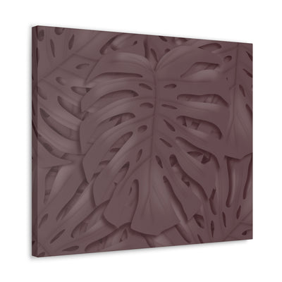 Merlot Monstera Canvas