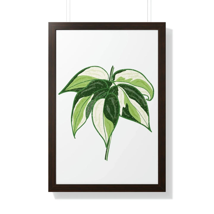 Philodendron 'Cream Splash' Framed Print, Poster, Printify, Framed, Home & Living, Indoor, Paper, Posters, Laura Christine Photography & Design, laurachristinedesign.com