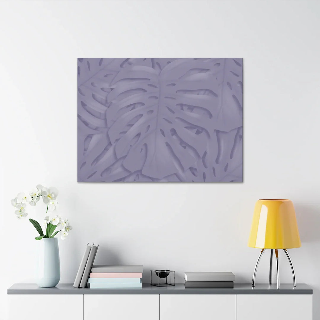 Violet Monstera Canvas – Durable Canvas Art Print With Matte Finish & Botanical Design