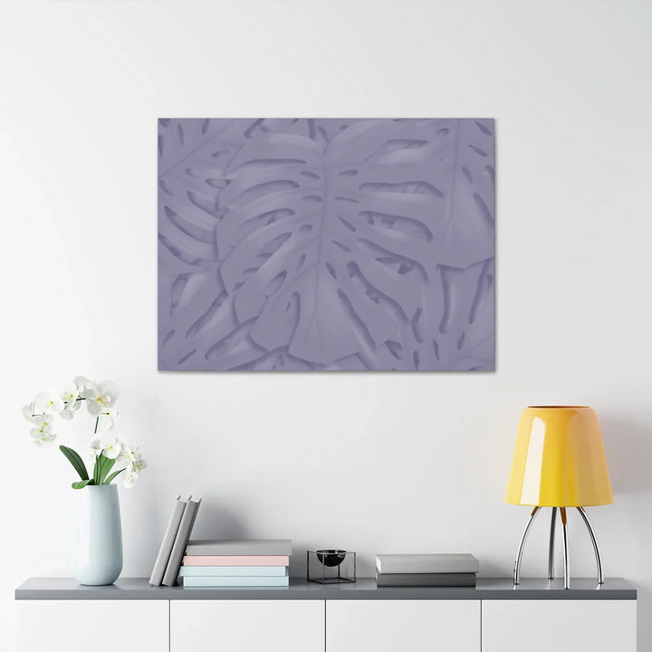 Violet Monstera Canvas – Durable Canvas Art Print With Matte Finish & Botanical Design