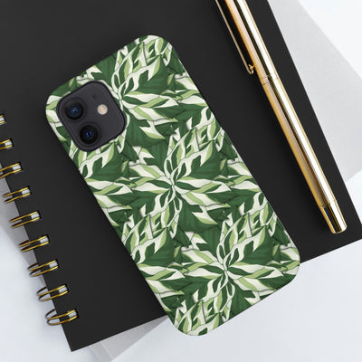 Calathea White Fusion Phone Case, Phone Case, Printify, Accessories, Android, Calathea, Gift, Glossy, House Plant, Illustration, Indoor Plant, Iphone, iPhone Cases, Matte, Mobile, Phone accessory, Phone Case, Phone Cases, Plant, Prayer Plant, Protective Case, Samsung Cases, White Fusion, Laura Christine Photography & Design, laurachristinedesign.com