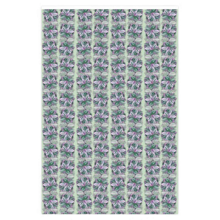 Tradescantia Nanouk Wrapping Paper - Premium Gloss Floral Gift Wrap with Pink Variegated Leaves