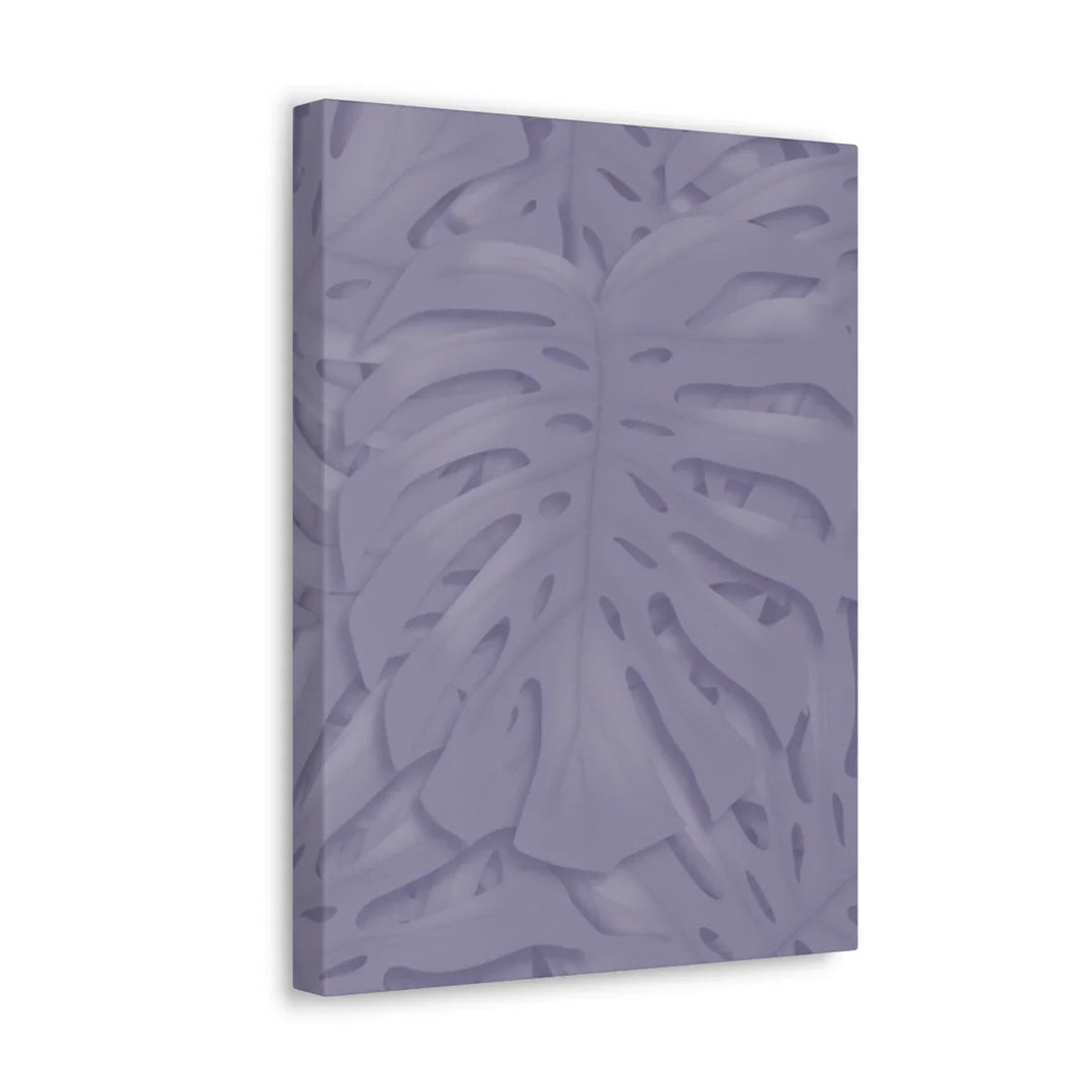 Violet Monstera Canvas – Durable Canvas Art Print With Matte Finish & Botanical Design