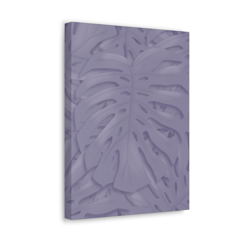 Violet Monstera Canvas