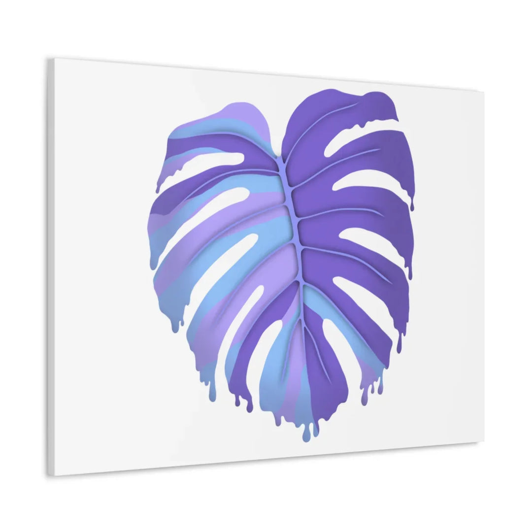 Purple Monstera Canvas - Modern Canvas Art Print | Botanical Wall Decor - Laura Christine Photography & Design