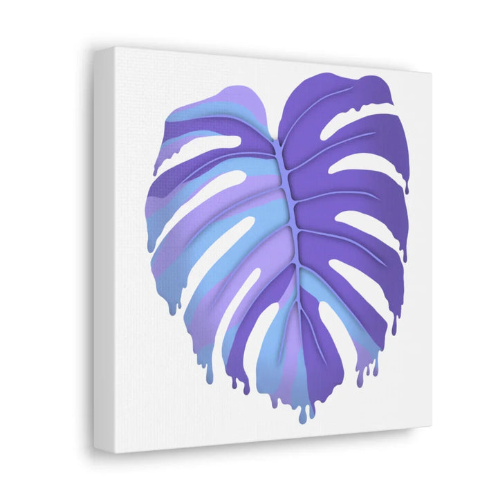 Purple Monstera Canvas - Modern Canvas Art Print | Botanical Wall Decor - Laura Christine Photography & Design