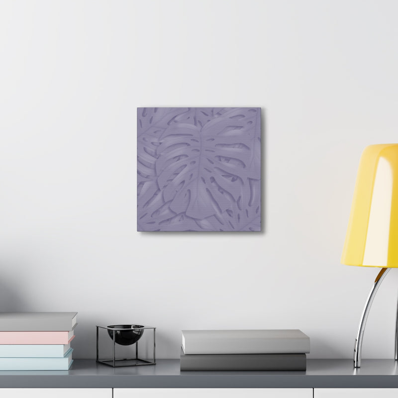 Violet Monstera Canvas