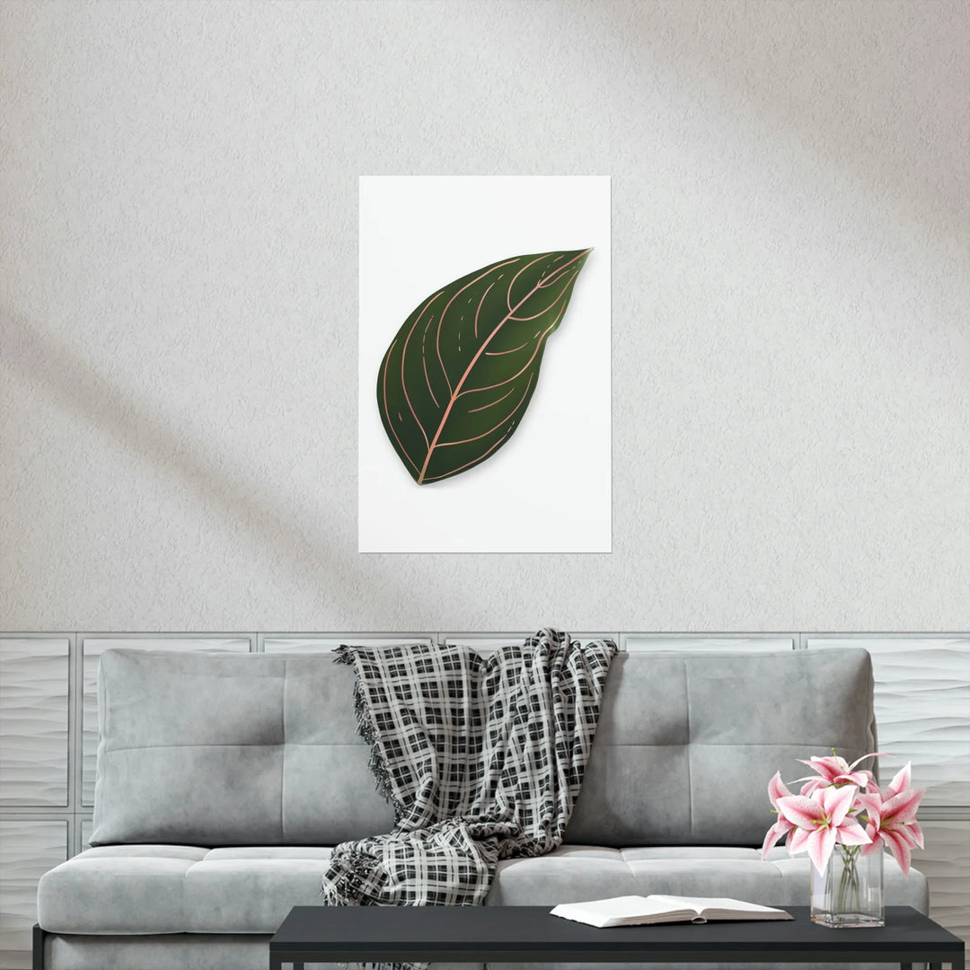 Aglaonema Rotundum Print – Botanical Wall Art on Museum Grade Paper | Unframed