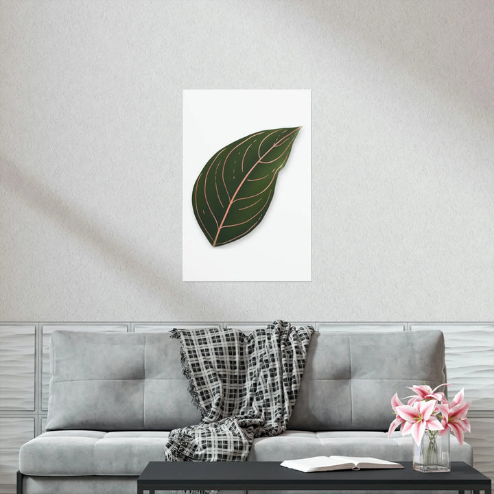 Aglaonema Rotundum Print – Botanical Wall Art on Museum Grade Paper | Unframed