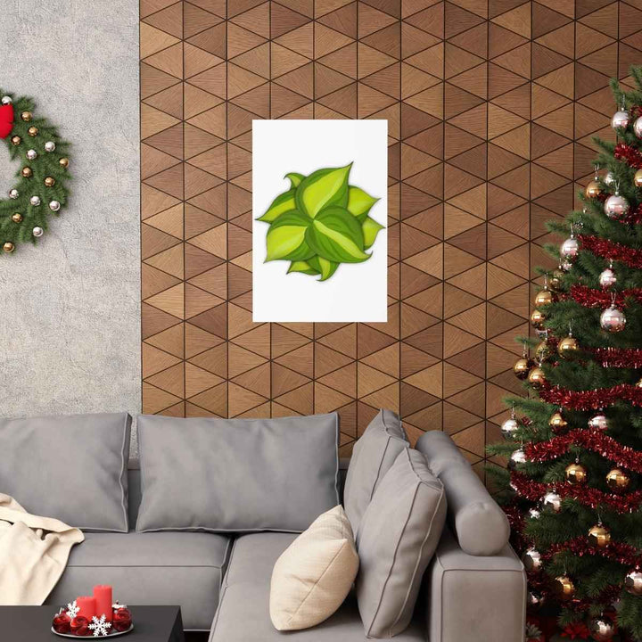 Philodendron Brasil Print – Botanical Wall Art on Museum Grade Paper Poster Unframed