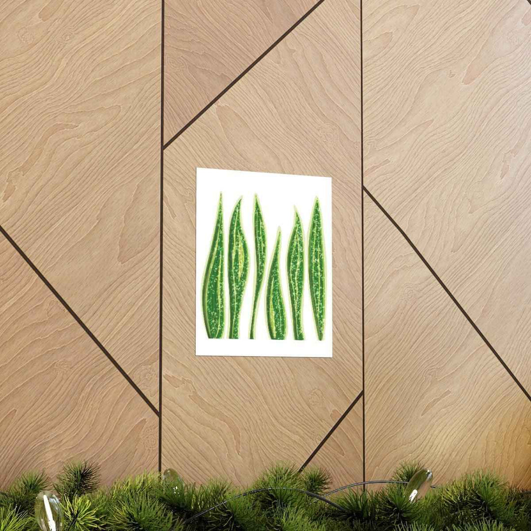 Snake Plant Print – Large Botanical Wall Art Poster | Matte Finish | Unframed