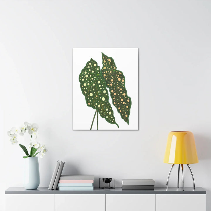 Begonia Maculata Canvas | Premium Canvas Art Print - Matte Finish, Durable Wall Decor - Laura Christine Photography & Design