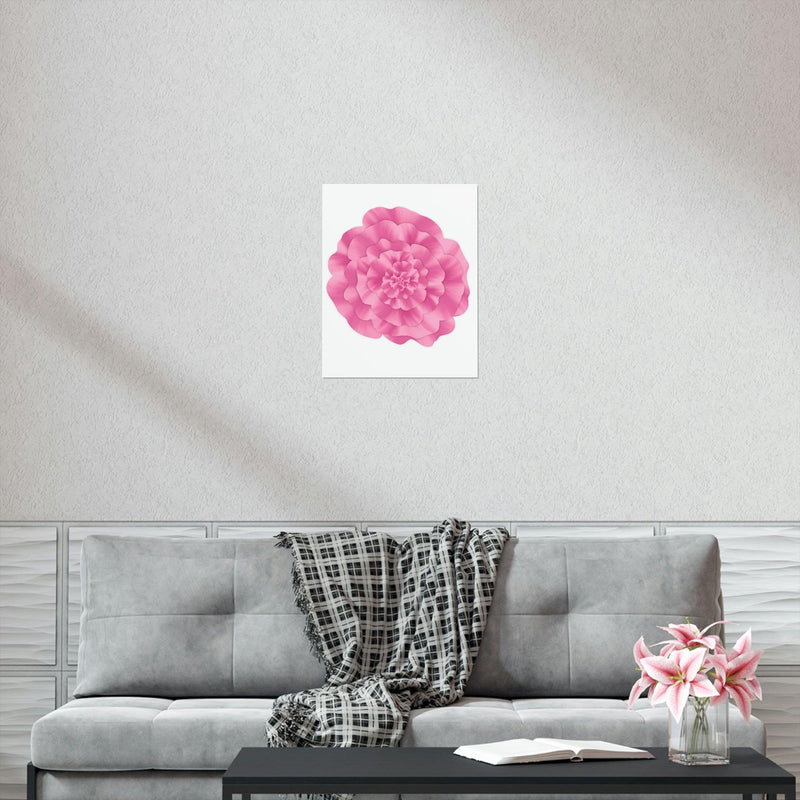 Abstract Peony Flower Print, Poster, Printify, Back to School, Home & Living, Indoor, Matte, Paper, Posters, Valentine&