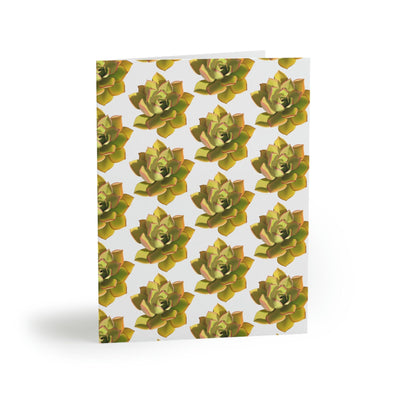 Noble Aeonium Succulent Pattern Greeting Card, Paper products, Printify, Greeting Card, Holiday Picks, Home & Living, Paper, Postcard, Postcards, Laura Christine Photography & Design, laurachristinedesign.com