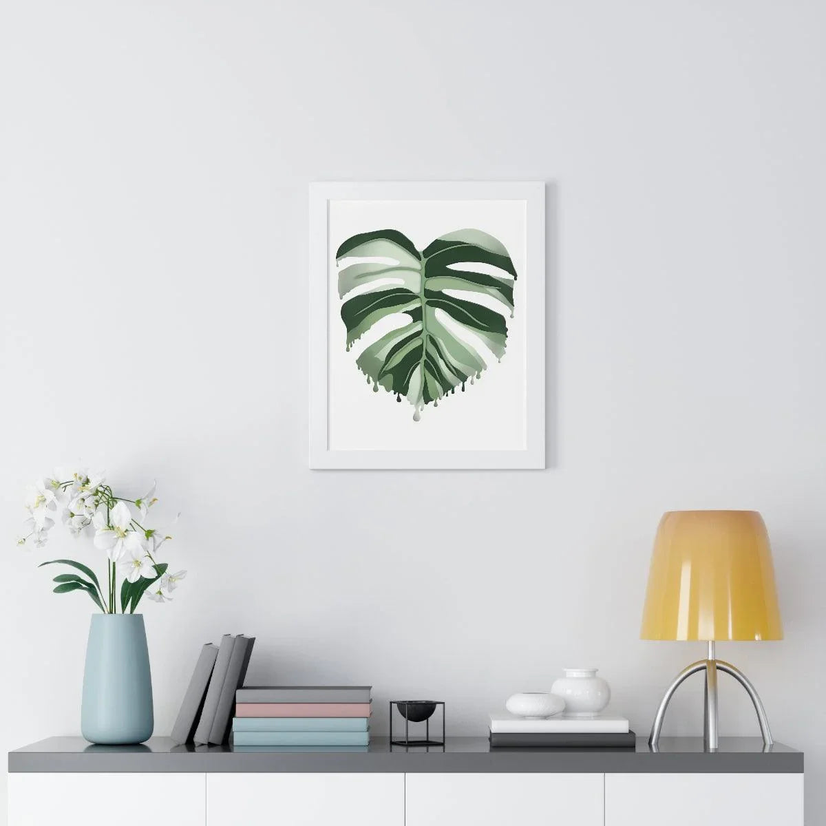 Melting Monstera (Albo) Framed Print, Poster, Laura Christine Photography & Design, Framed, Home & Living, Indoor, Paper, Posters, Laura Christine Photography & Design, laurachristinedesign.com