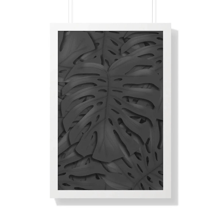 Charcoal Monstera Framed Print, Poster, Laura Christine Photography & Design, Framed, Home & Living, Indoor, Paper, Posters, Laura Christine Photography & Design, laurachristinedesign.com