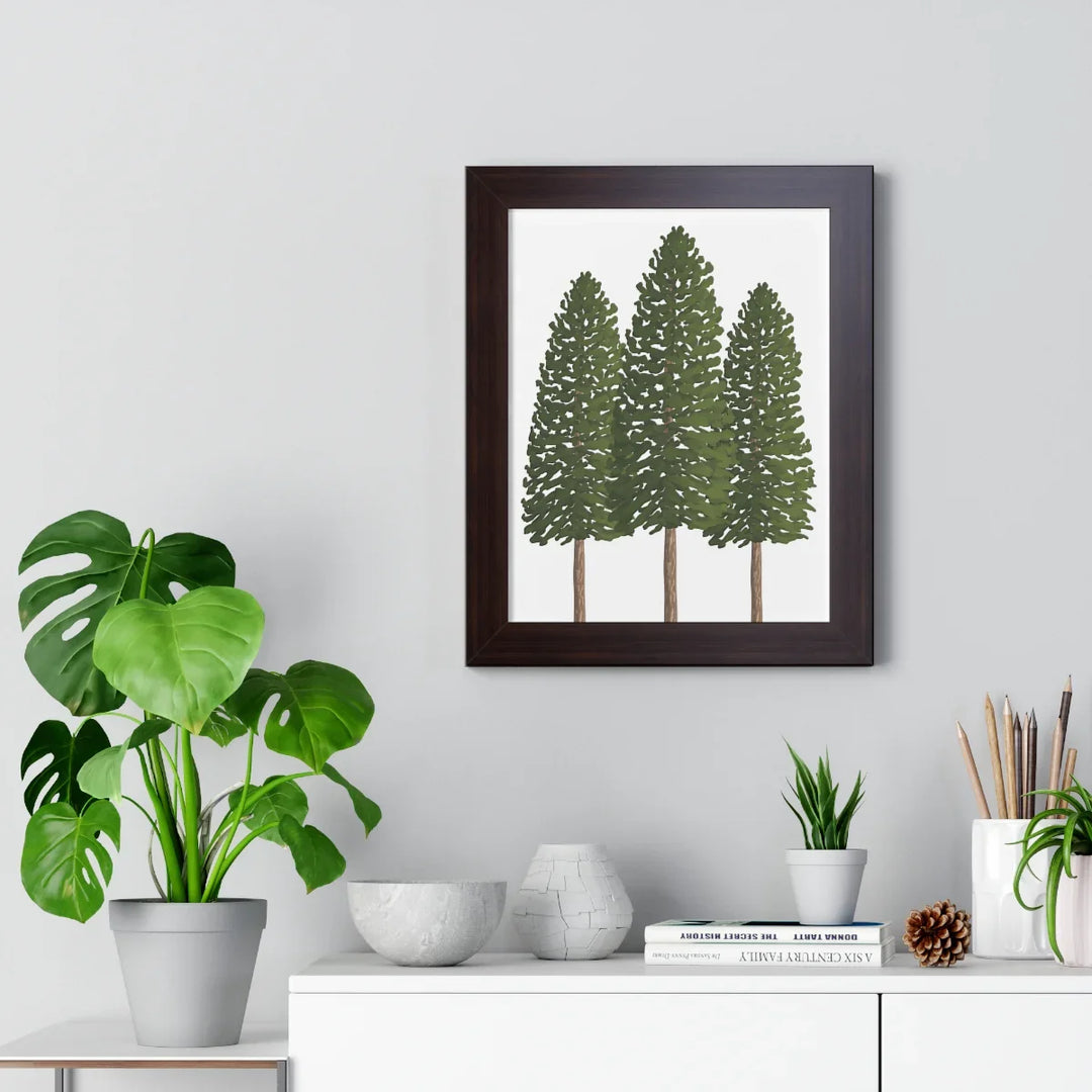 Ponderosa Pine Print - Framed Wall Art With Matte Finish & Acrylic Cover