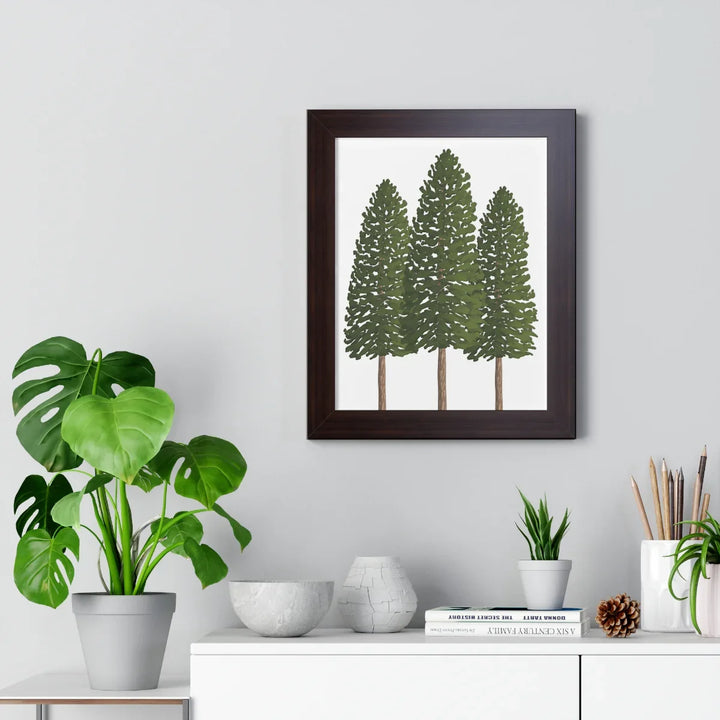 Ponderosa Pine Print - Framed Wall Art With Matte Finish & Acrylic Cover